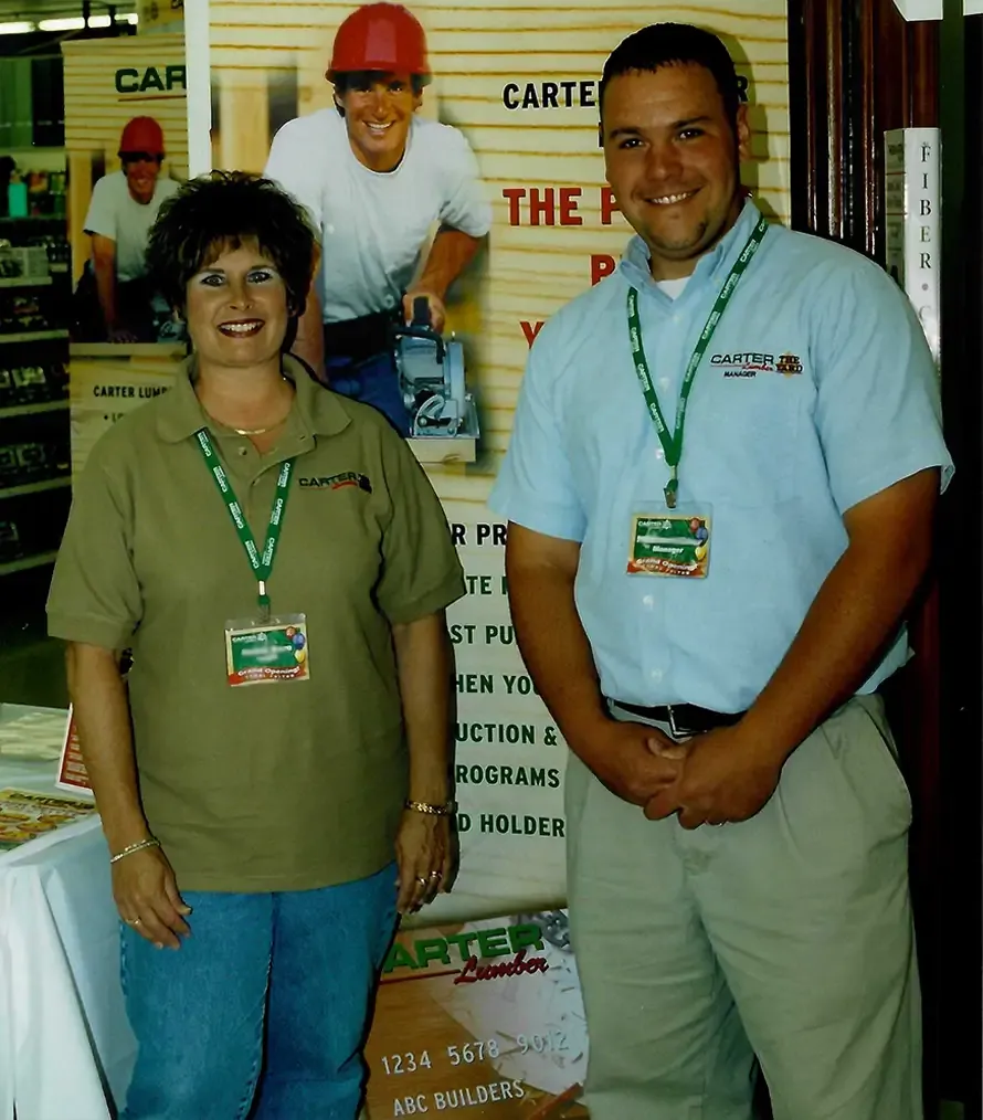 Historical photo — Carter Lumber store employees