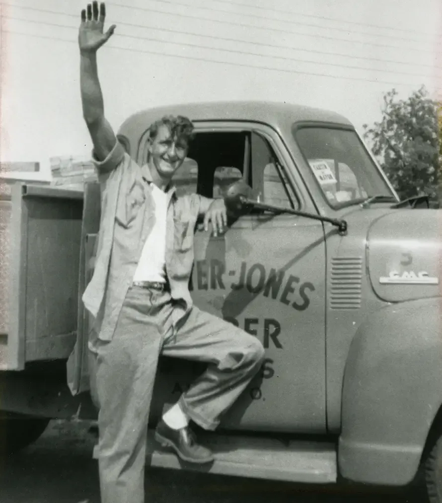 Historical photo — Carter-Jones delivery truck